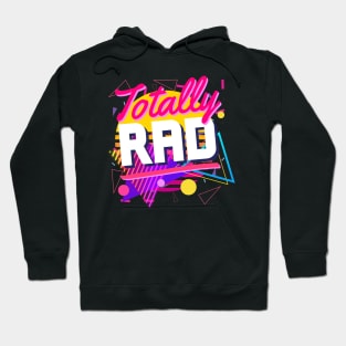 Totally Rad 80s Shapes Geometric Style Awesome Vintage Hoodie